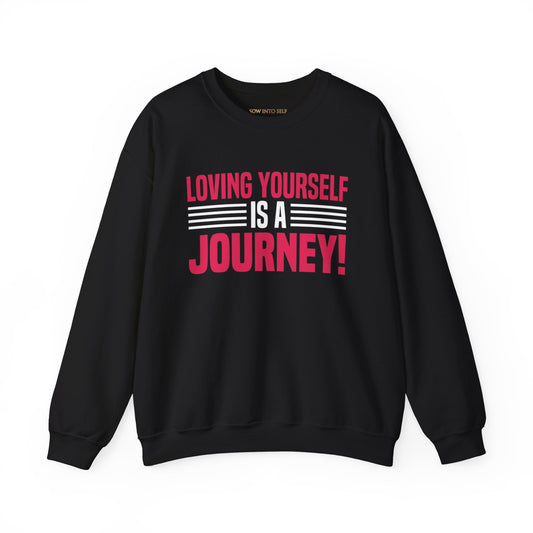 Loving Yourself Is A Journey Sweatshirt (Red)