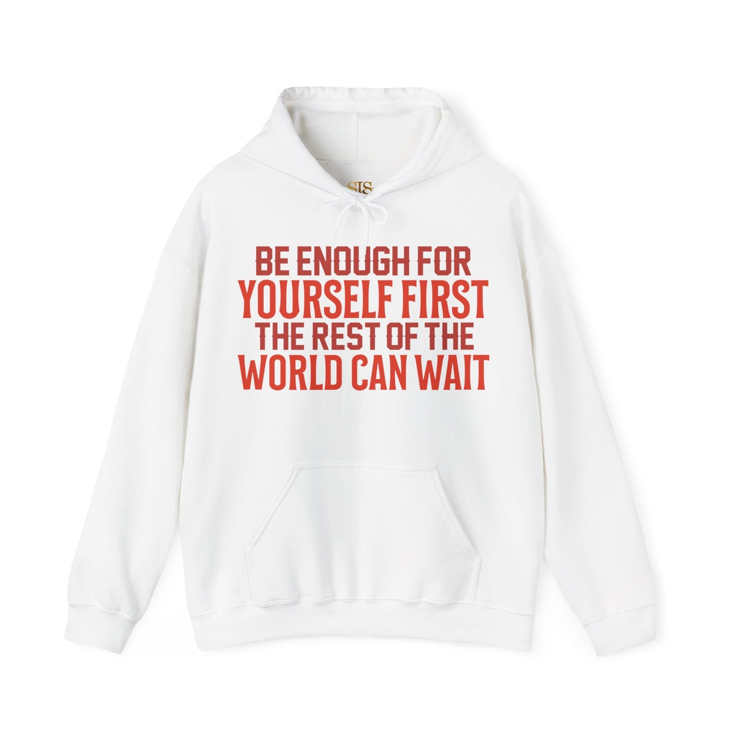 Be Enough For Yourself First Hooded Sweatshirt (Red)