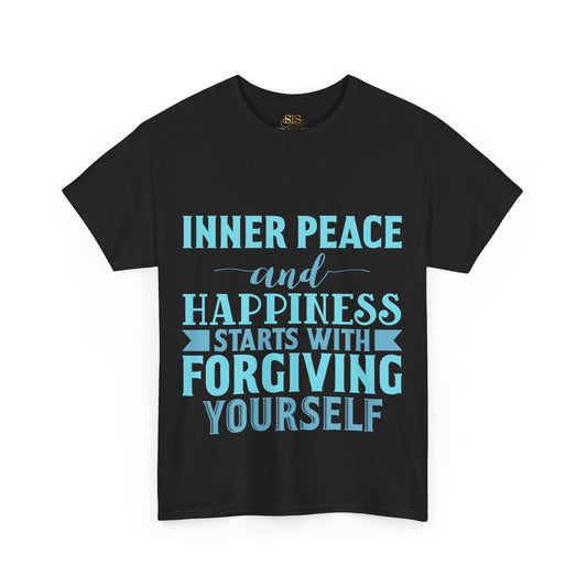 Inner Peace and Happiness Starts With Forgiving Yourself (Blue)