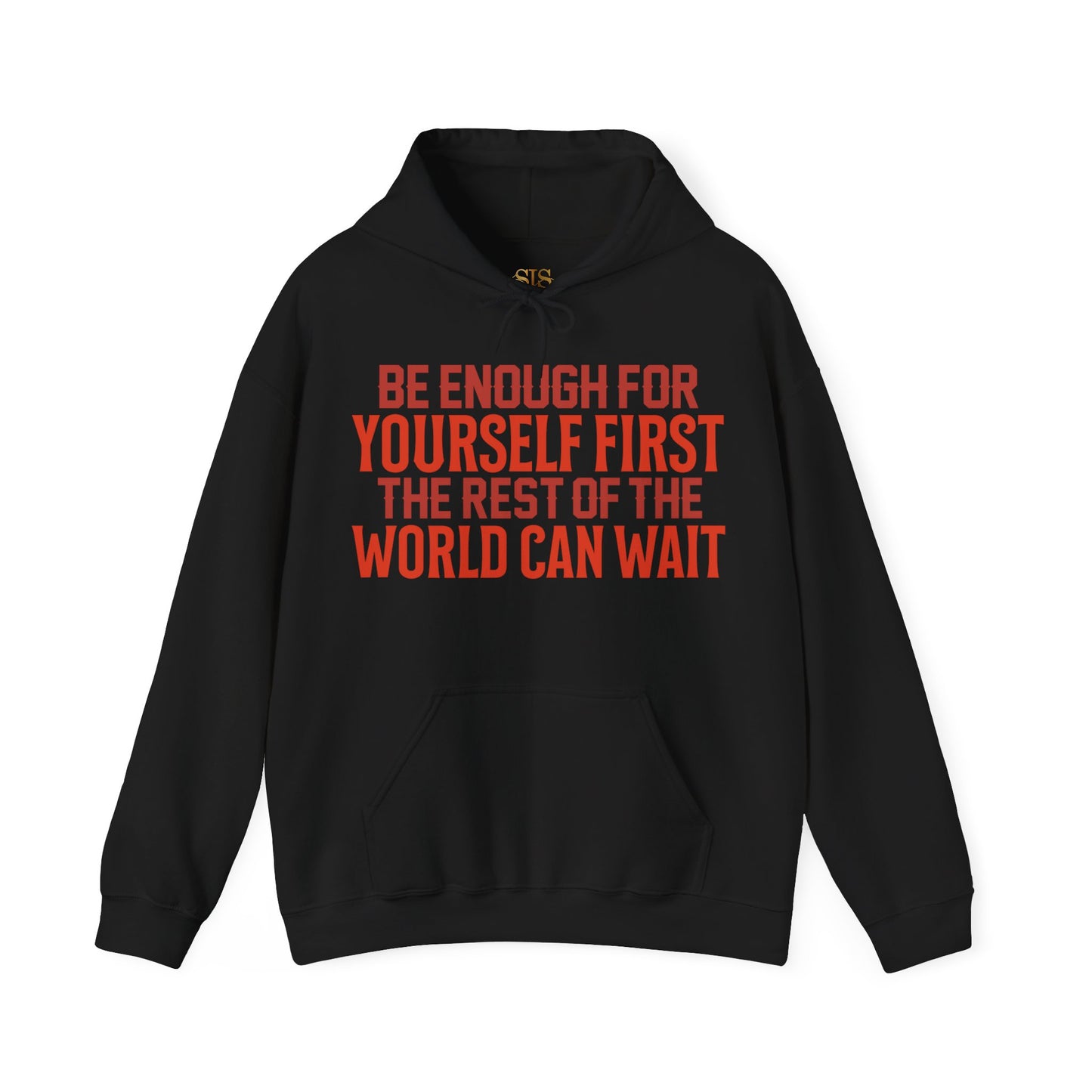 Be Enough For Yourself First Hooded Sweatshirt (Red)