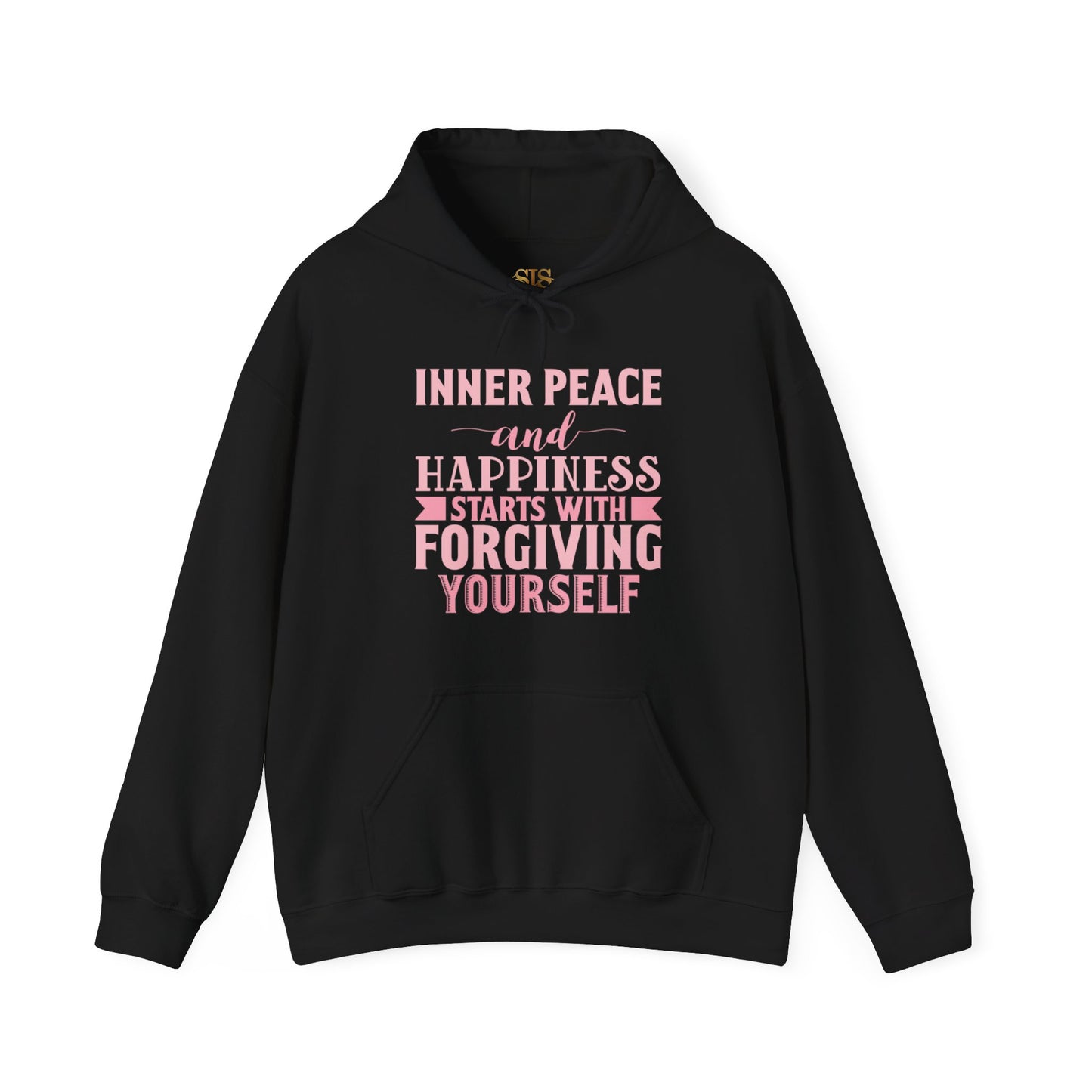 Inner Peace and Happiness Starts With Forgiving Yourself Hoodie (Pink)