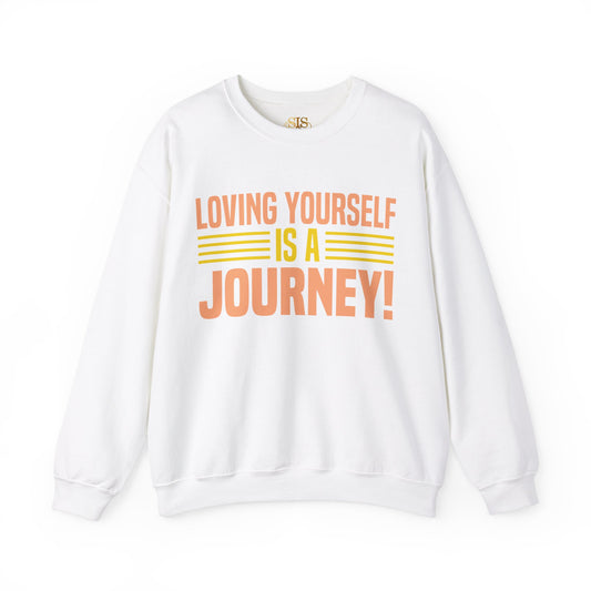 Loving Yourself Is A Journey Sweatshirt (Peach)