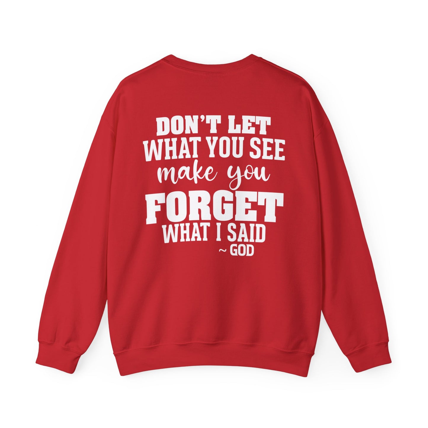 Dont Let What You See Make You Forget Sweatshirt