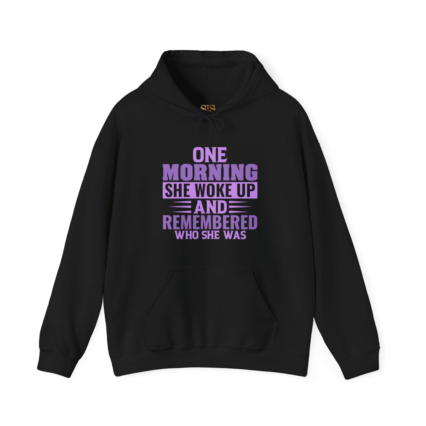 One Morning She Woke Up And Remembered Who She Was Hoodie (Purple)