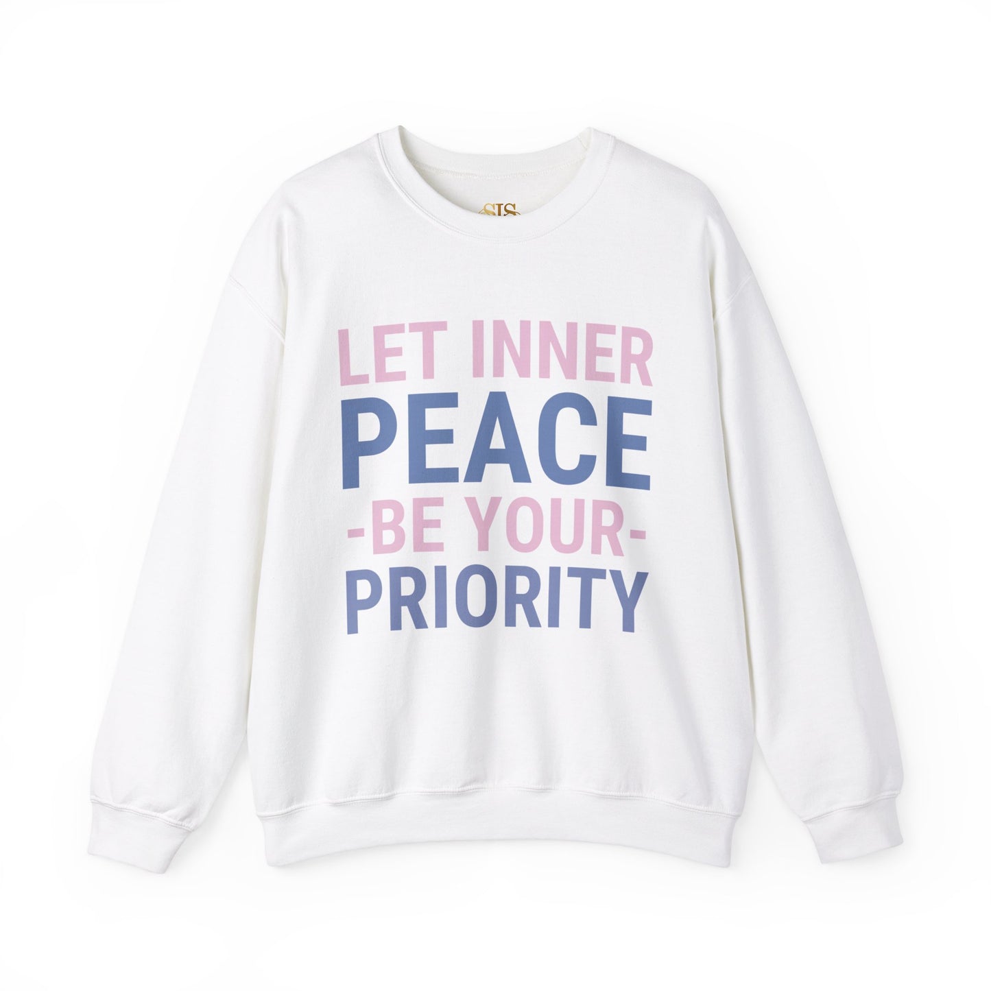 Let Inner Peace Be Your Priority Sweatshirt (Blue)