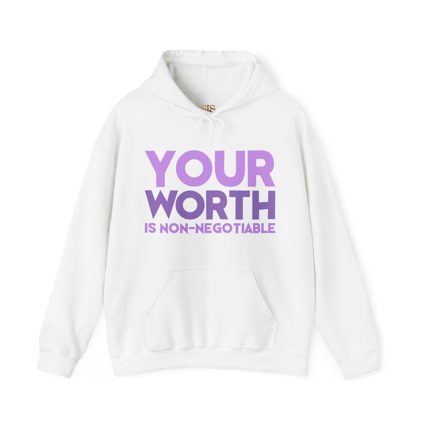 Your Worth Is Non Negotiable Hoodie (Purple)