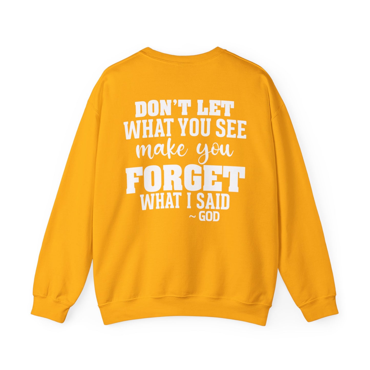 Dont Let What You See Make You Forget Sweatshirt