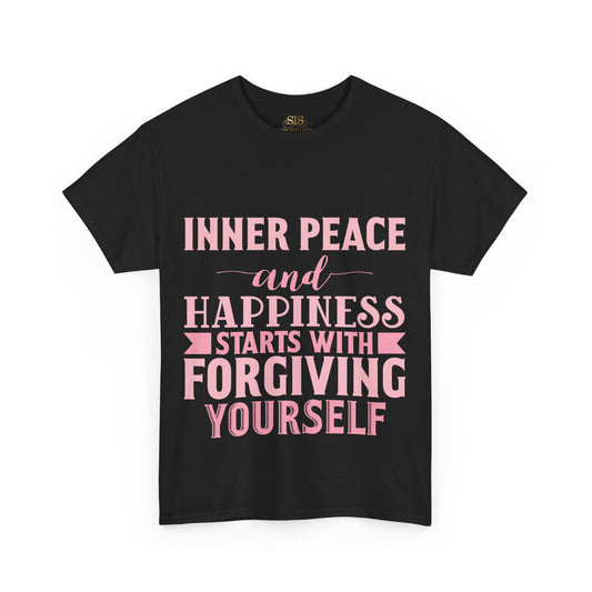 Inner Peace and Happiness Starts With Forgiving Yourself (Pink)