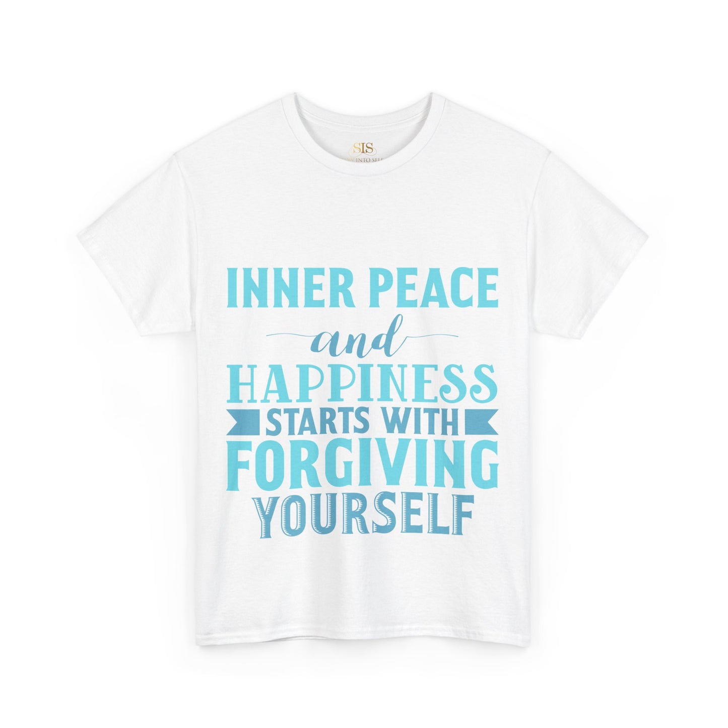 Inner Peace and Happiness Starts With Forgiving Yourself (Blue)